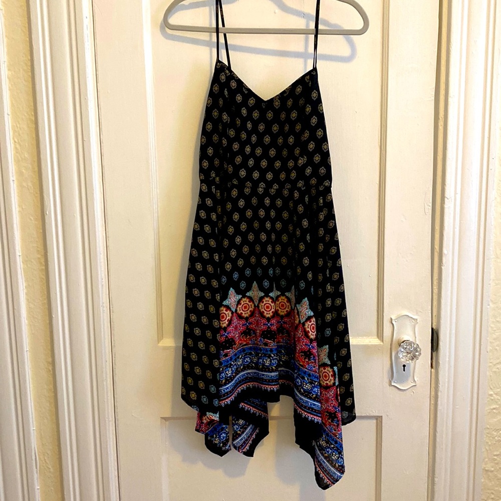 Black patterned dress